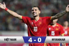 Kết quả ĐT Việt Nam 4-0 ĐT Myanmar: Hàng công bùng nổ
